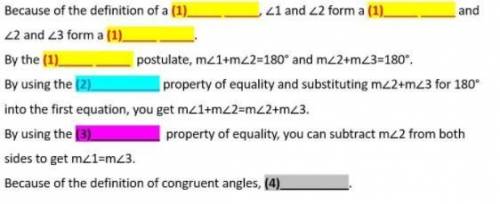 I NEED HELP WITH THIS

if two angles form a pair of vertical angles, then they are congruent
given