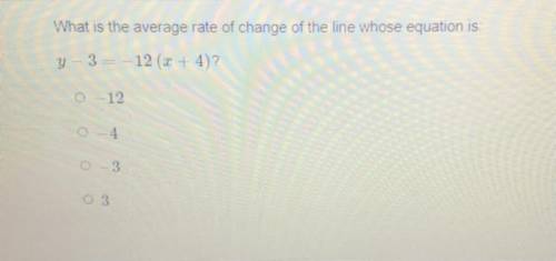 What is the average rate of change of the line?