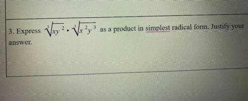 Helppp as soon as possible!!

Express the following equation as a product in simplest radical form