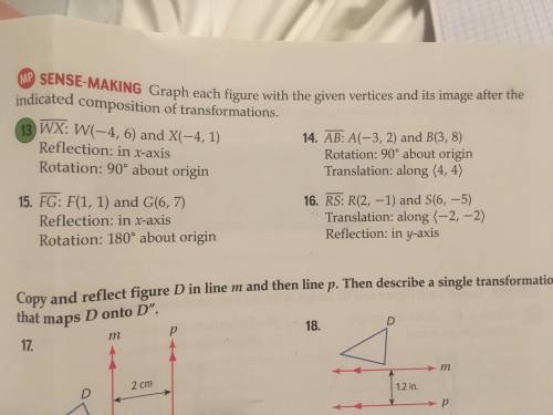 Pls help, 13-16 geometry and it is on graph paper.