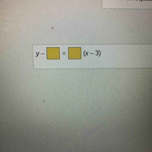 Aline with a slope of 2 passes through the point (3,9).

Write an equation for this line in point-