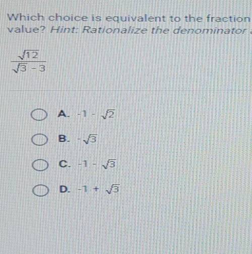 WILL GIVE BRAINIEST

Question 2 of 10 Which choice is equivalent to the fraction below when x is a