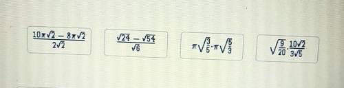 Drag each tile to the correct box. Arrange the expressions in increasing order of their estimated v