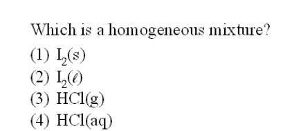 What is homogeneous mixture?