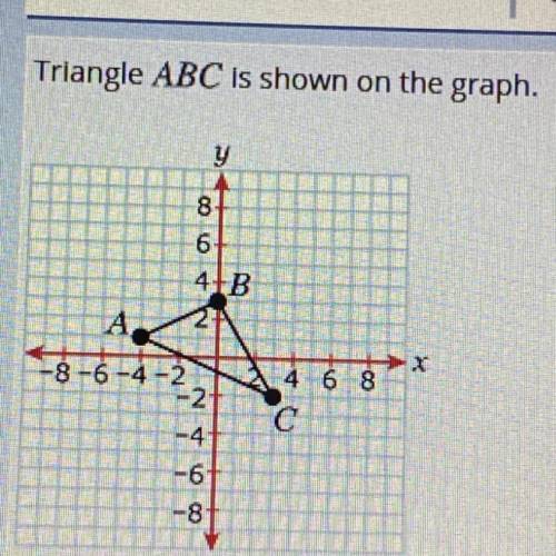 Triangle ABC is translated 4 units down and 6 units right, resulting in triangle A'B'C'.

What are