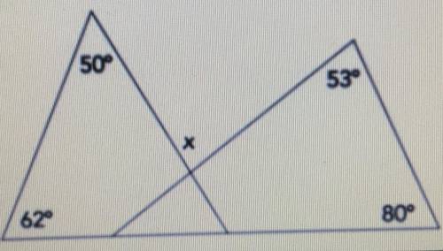 Picture below. Solve for x