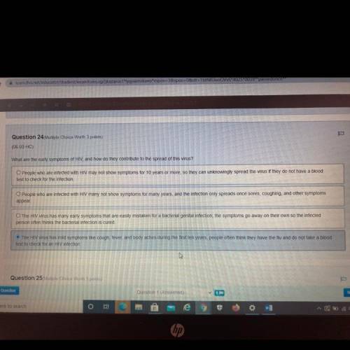 HELP ASAP!!

What are the early symptoms of HIV and how do they contribute to the spread of this