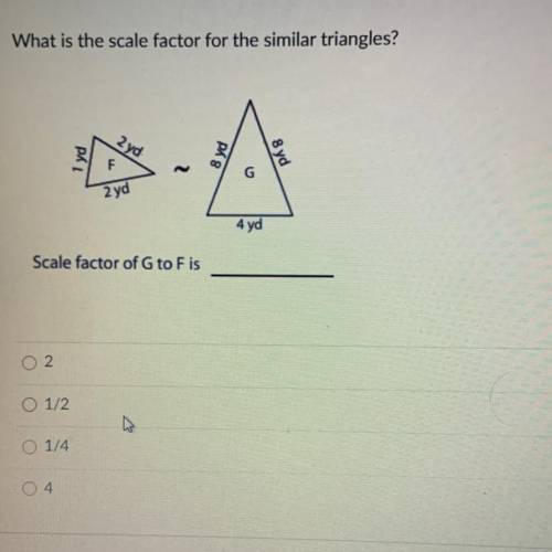 What is the scale factor for the similar triangle?