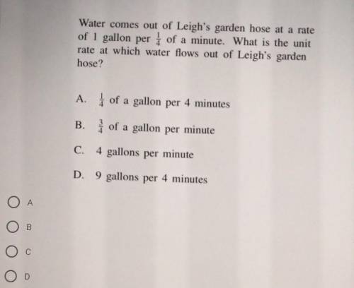 Please Answer.Dont show the work. Just please explain the work and how to get the answer.Water come