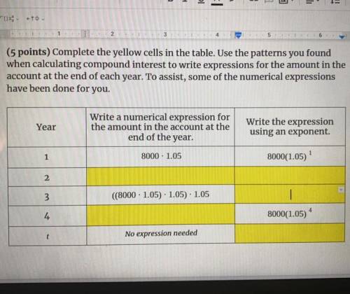 PLEASE HELP ME!!! Question says complete the table!