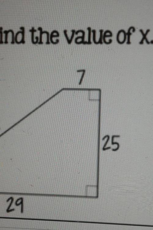 How do I find the value of x?