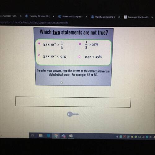 Which two statements are not true?