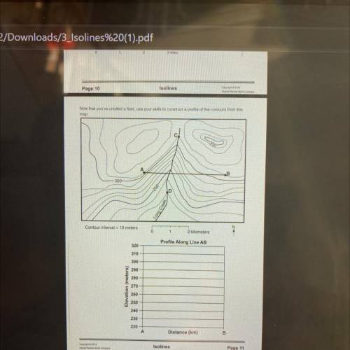 Now that you ve created a field, use your skills to construct a profile of the contours from this