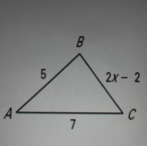 Describe the possible values of x.