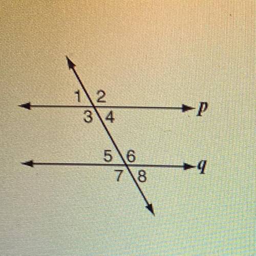 If m Z1 = 62°, which of these would be sufficient to prove that plg?

1
2.
P
56
9
7\8