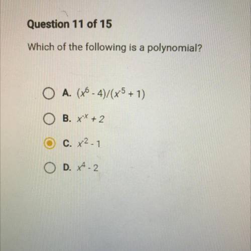 Which of the following is a polynomial?