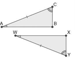 Which of the following pairs of triangles can be proven congruent by ASA?

A. (Image 1)
B. (Image