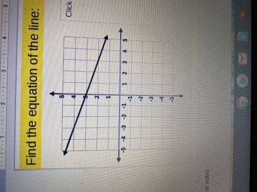 What’s the equation of the line?