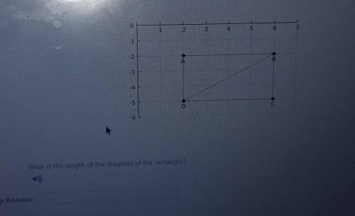 What is the length of the diagonal of the rectangle?