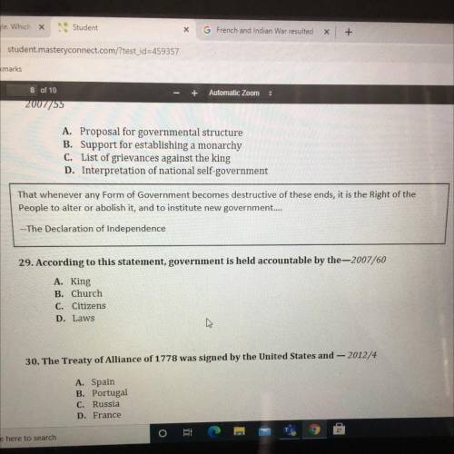 Help me solve this problem please question 29