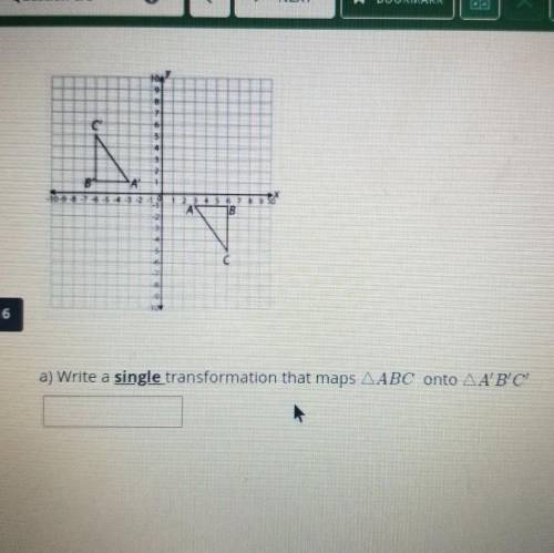 Write a single transformation that maps ABC onto A' B' C'