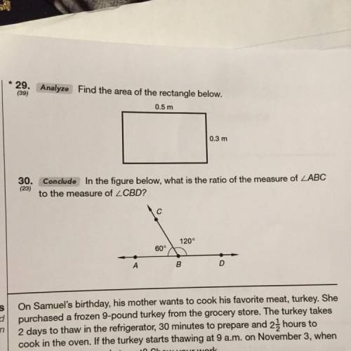 I need help with 29 and 30