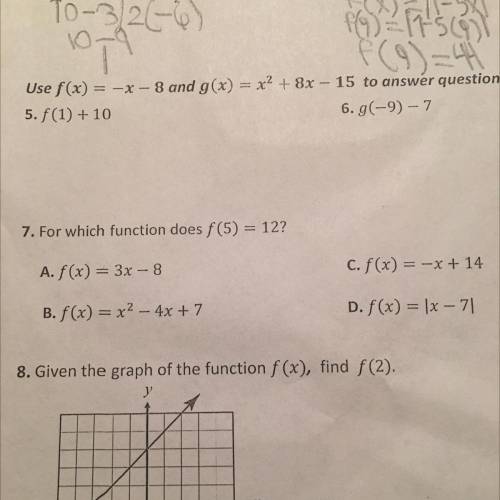 Help me solve 5 and 6 please