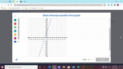 Part 2 - What is the equation of the line?