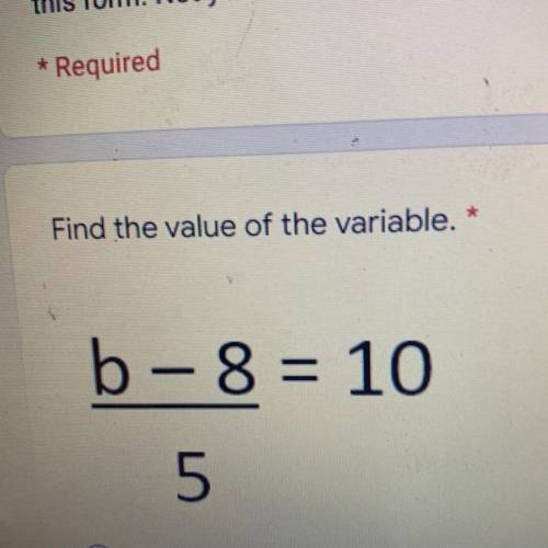Find the value of the variable.