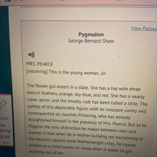 19) The initial stage directions read: 'The flower girl enters in state.' How

would she have ente