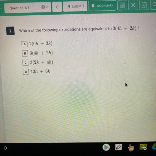 Can someone tell me which expression is equivalent ?