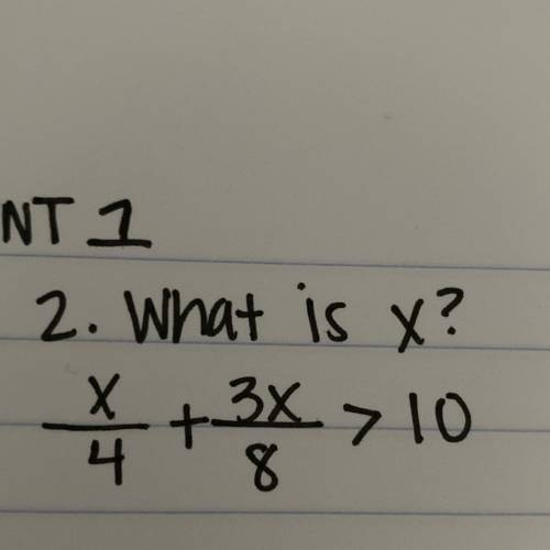 HELP ASAP, TAKING A TEST! 
What is x?