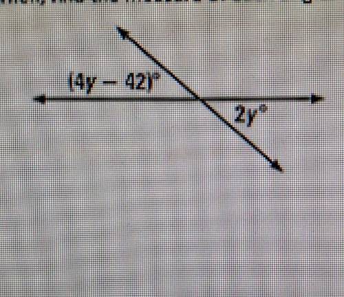 Find the measure of each angle