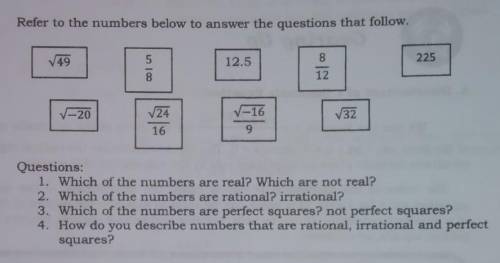 The Nature of Roots Of a Quadratic Equation help me with these pls

if you answer correctly i'll