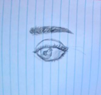 5 minutes, no erasing also this is kinda my only 3rd time rlly drawing an detailed eye-

so if u h