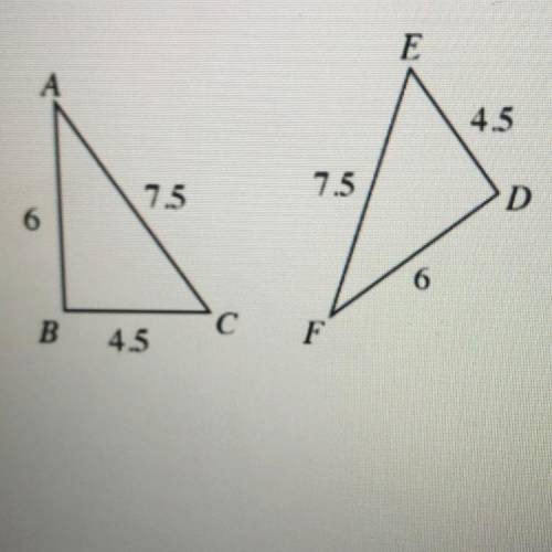 Determine if the two triangles are congruent or not. Label with SSS, AAS, ASA, SAS, HL, or not enou