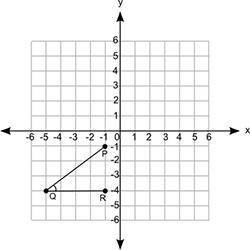 Angle PQR is rotated 90 degrees counterclockwise about the origin to form angle P'Q'R'. Which state
