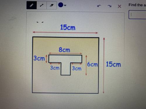 Find the area of the yellow region, I’ll give the brainliest if you answer this correctly :)