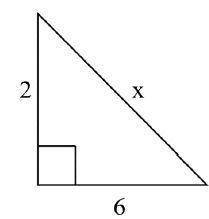 Find x in simplest radical form.