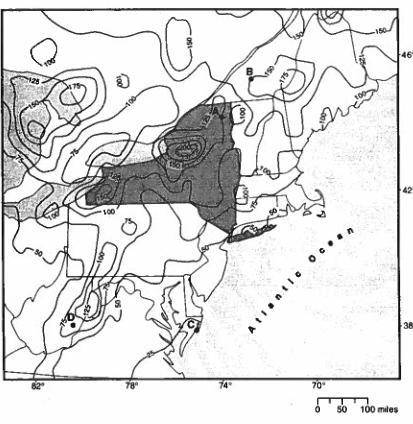 From the given latitude and longitude readings, give the coordinates of the area that has the great