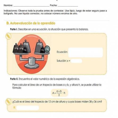 Por favor ayúdame es una prueba muy importante