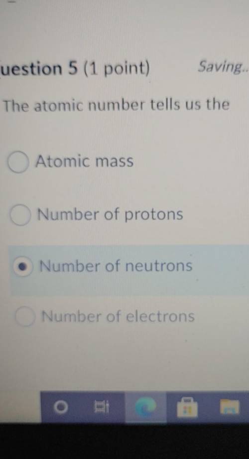 The atomic number tells us the Atomic mass O Number of protons Number of neutrons electrons