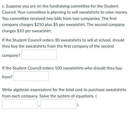 Algebra help please! correct answers ONLY