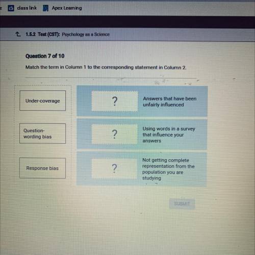 Match the term in Column 1 to the corresponding statement in Column 2.

column 1 :
---------------