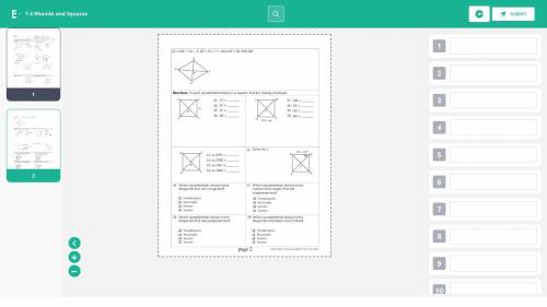 Unit 7: Polygons &Quadrilaterals 5: Rhombi and Squares Answers