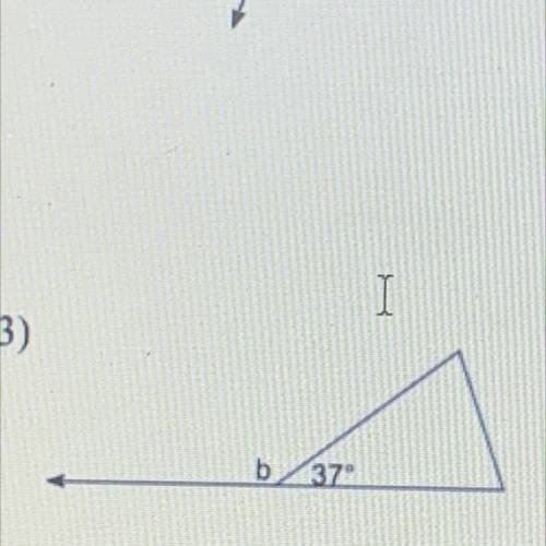 Name the pair of angles and find the measure of angle b