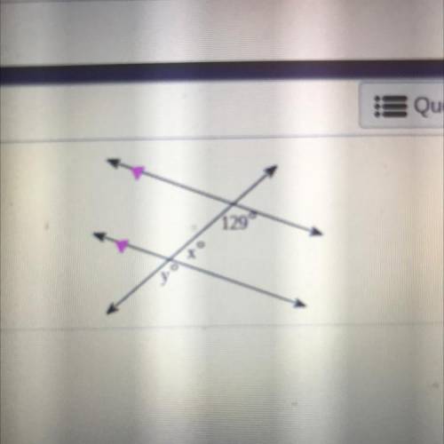 Find the values of x and y.