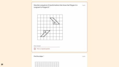 Describe a sequence of transformations that shows that Polygon A is congruent to Polygon B.