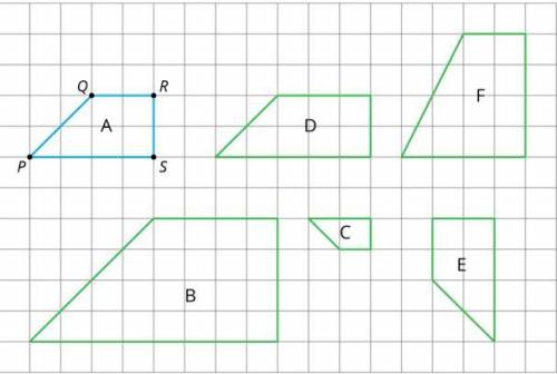 Which of Polygons B, C, D, E, and F are similar to Polygon A?