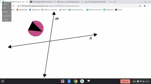 2. The figure is reflected across line m and then reflected across line n. What type of transformat